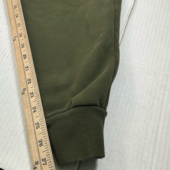 Puma Mens Large Fleece Jogger Pants Forest Night Green Pockets Comfy Sweatpant - Picture 7 of 11